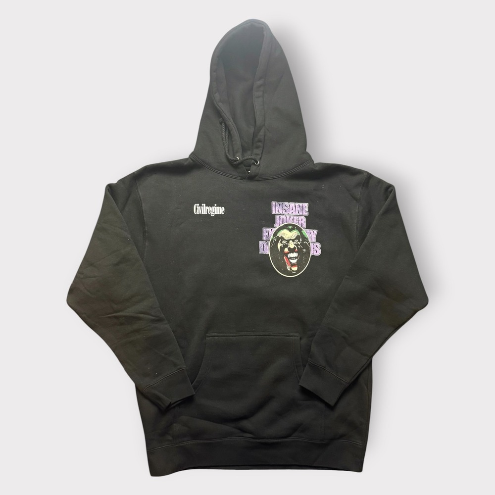 Civil Regime Insane Joker Extremely Dangerous Black Graphic‎ Hoodie Streetwear